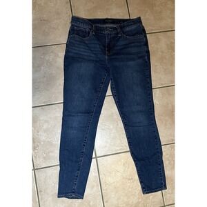 Lucky Brand Womens Denim Blue Wash Mid Rise Skinny‎ AVA  Jeans Size 6/28 R